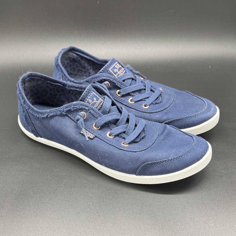 BOBS from Skechers Navy Blue Slip Ons Sz 9